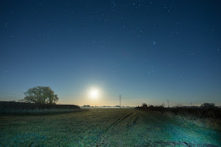 Nachtfotografie Landschaft Mondlicht Mondlandschaften